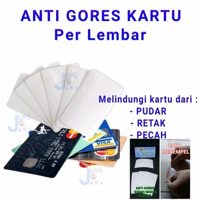 

(Buy 1 GET 1) Anti Gores KTP E-KTP SIM NPWP ATM ID CARD