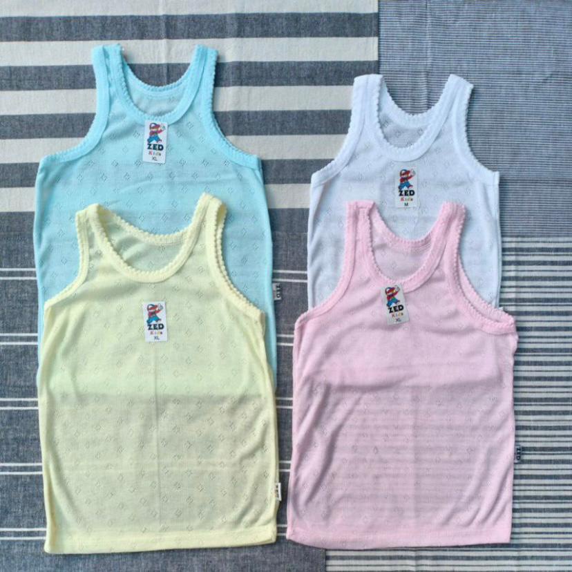 paket 6 pcs singlet anak kaos dalam anak cewek cowok 1-10 tahun