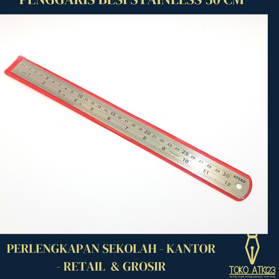 

I40 Penggaris Besi Stainless 30 cm TERBARU ず