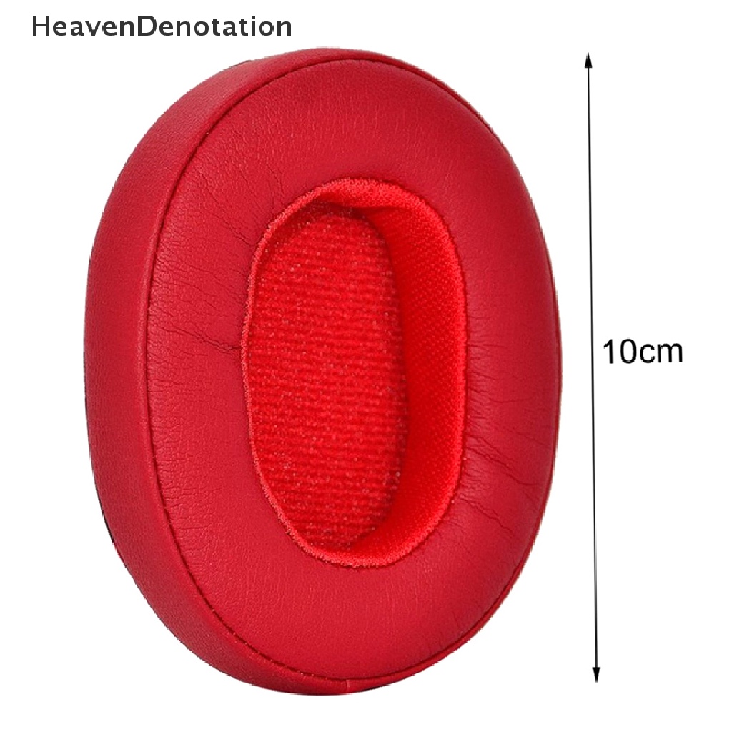 [HeavenDenotation] Red Black Replacement Earpads Ear Pads Cushions Busa Penutup Kulit Untuk Skull-candy Hesh3, Hesh3, Crusher Headphone Nirkabel HDV