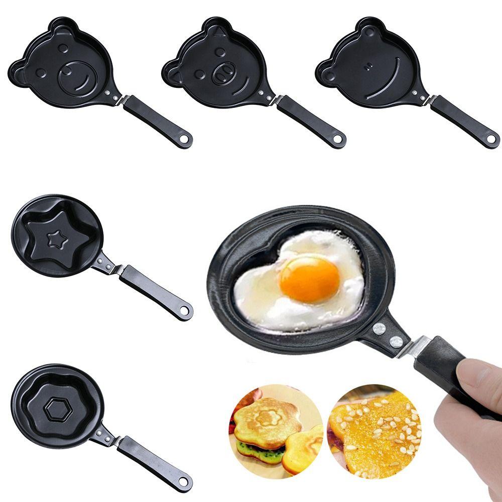 Solighter Breakfast Pan Home Wajan Penggorengan Anti Lengket DIY Mini