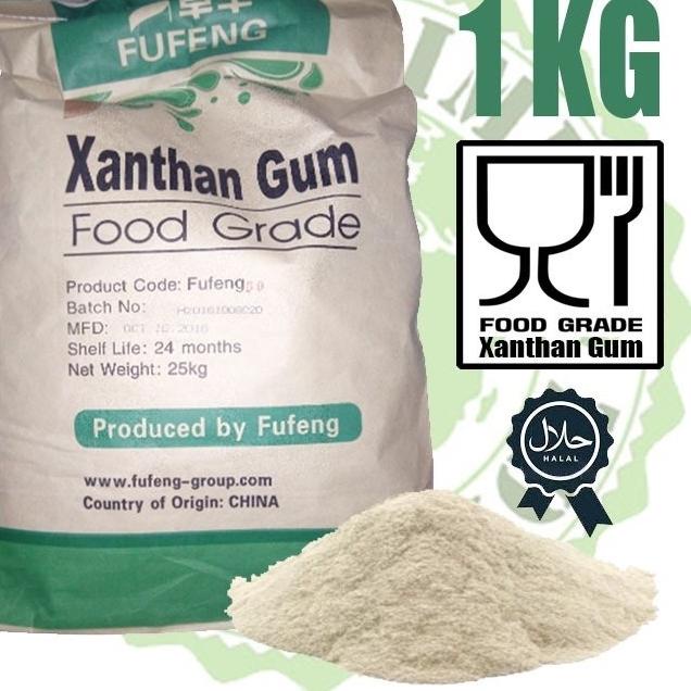 ➸ XANTHAN GUM Food Grade (Xanthan Gum,Xantan Gum,Xantham) 1kg ●