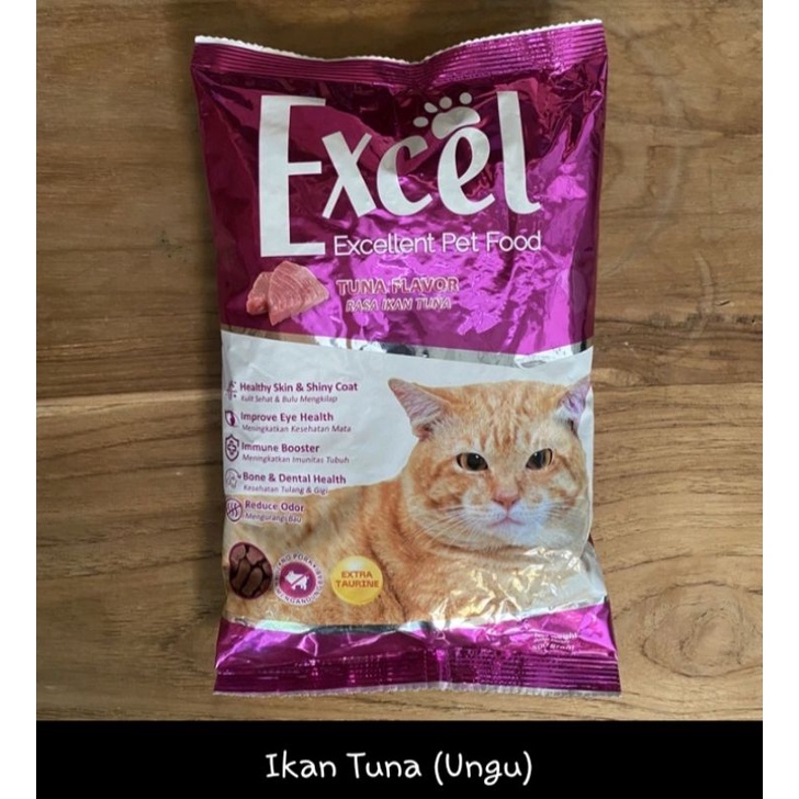 Excel Pakan Kucing 500gram all Varian plus Mangkok Wadah Makanan Kucing Snak Kucing Shaestore15