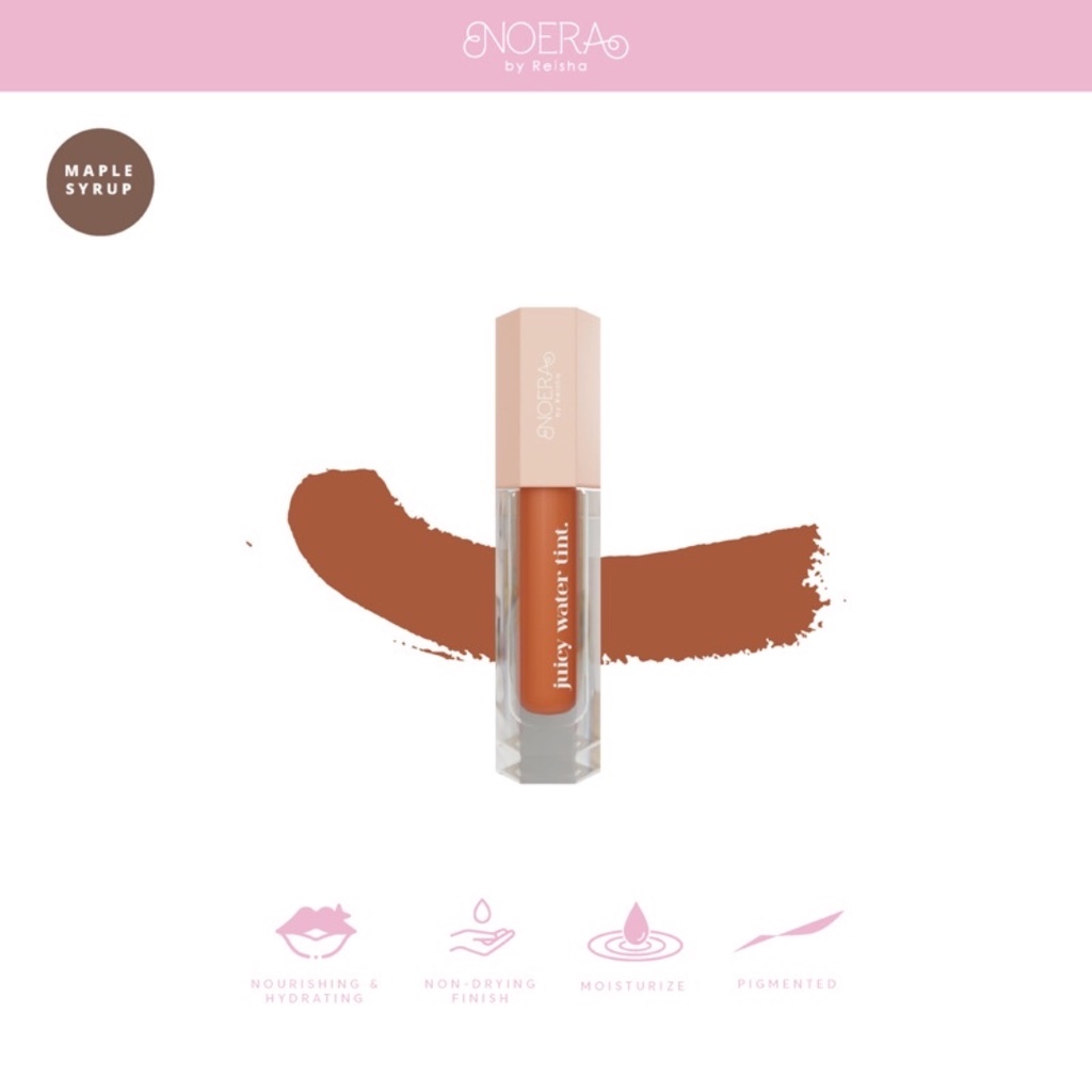 [ FREE GIFT ] Noera Juicy Water Tint - Liptint Lipstick Lembut Tahan Lama BPOM