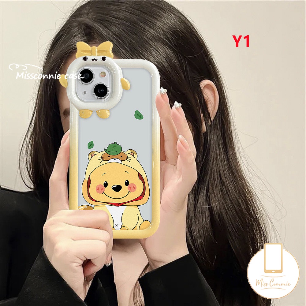 Redmi 10a1 9A 10A 9T 10C A1+9C Mi 11 Lite POCO X3 Pro NFC M3 Note9 10s 11s 8 11Pro+10Pro 10 11 9 Cute Strawberry Bear Manyo Little Monster Lens Winnie The Pooh Soft Sarung