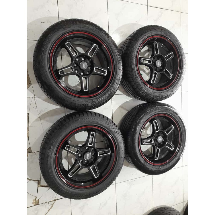 Jual Velg Ban Racing Mobil Ring 16 Baut 4 HSR RUPAT Ban 205 55 Cocok Avansa Xenia Livina