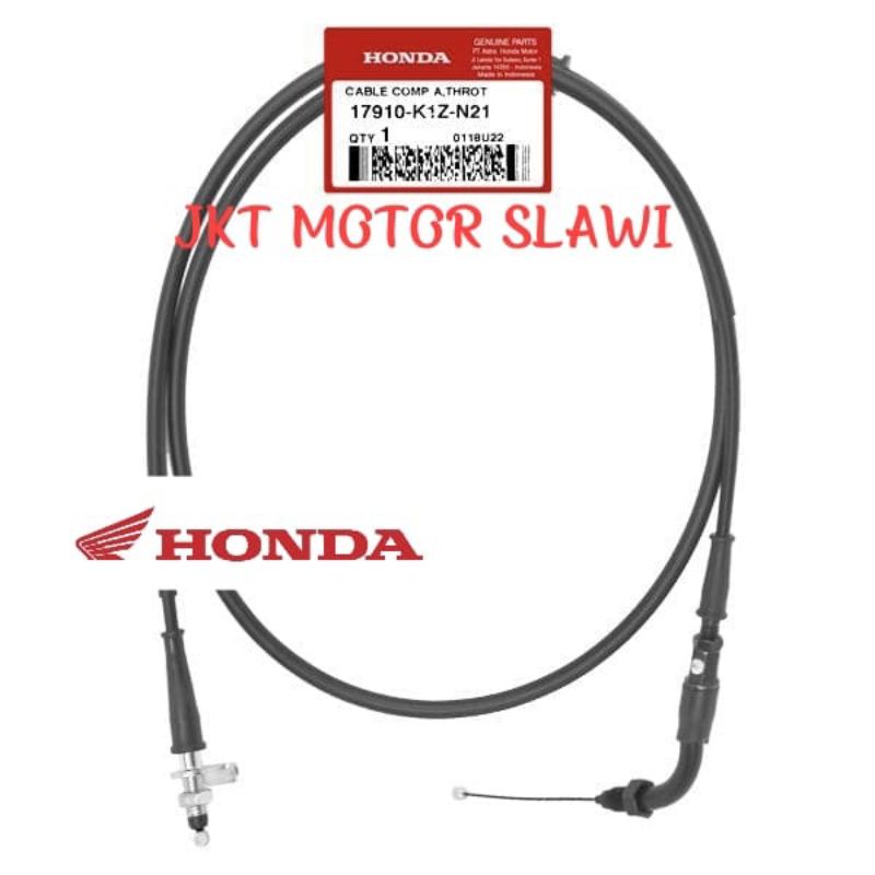 17910 k1z n21 kabel gas atas pcx 160 asli honda