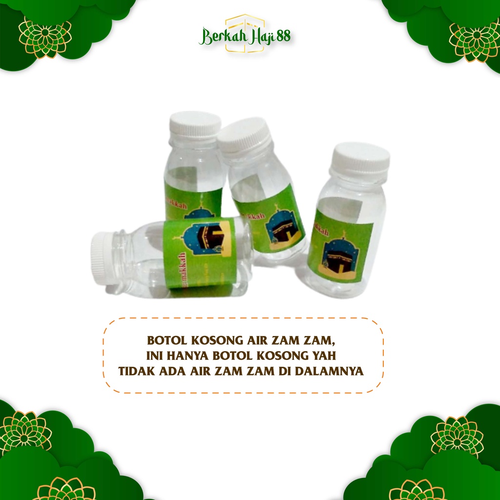 Botol Kosong Air Zam-Zam 80 ml