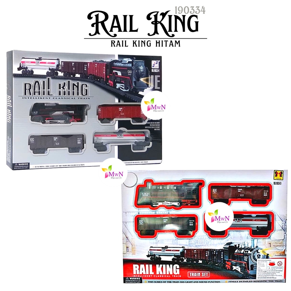 MWN.TOYS Mainan Kereta Api Hitam - Rail King 190334