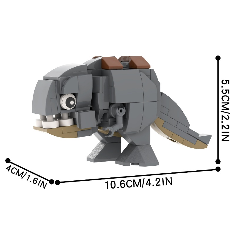 Mandalorian Blurrg MOC Blok Bangunan Kreatif Penjualan Panas Star Wars Blurggs Anak Laki-Laki Puzzle Rakitan Mainan DIY