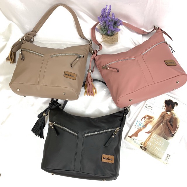 Tas Hobo Bahu Tote Bag Fashion Wanita Casual dan Elegan Amelia