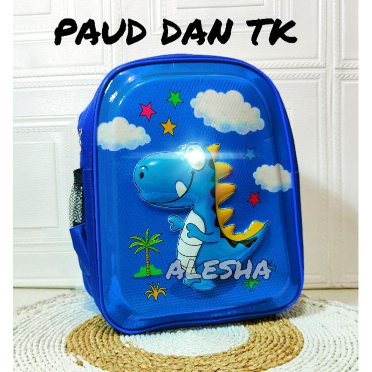 Tas Ransel Sekolah Anak PAUD TK  PREMIUM Karakter PORORO TAS DINO