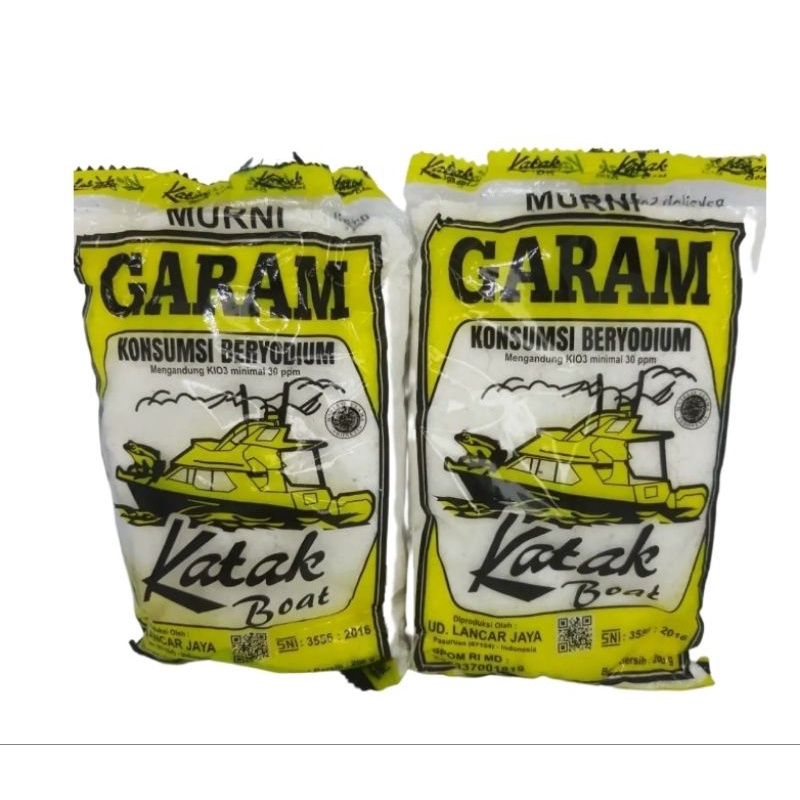 Garam Dapur Murni Beryodium Cap Katak 200 gr / GARAM CAP KATAK BERYODIUM 200 gr / GARAM KONSUMSI CAP KATAK