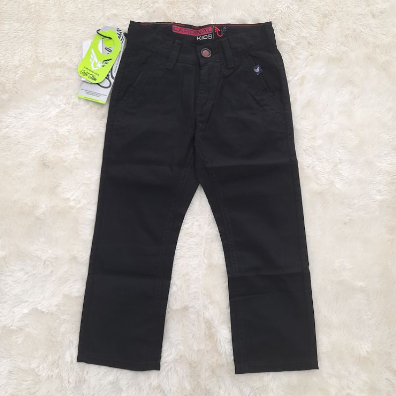 CELANA CARDINAL KIDS CHINOS / CASUAL OFFICER HITAM ORIGINAL