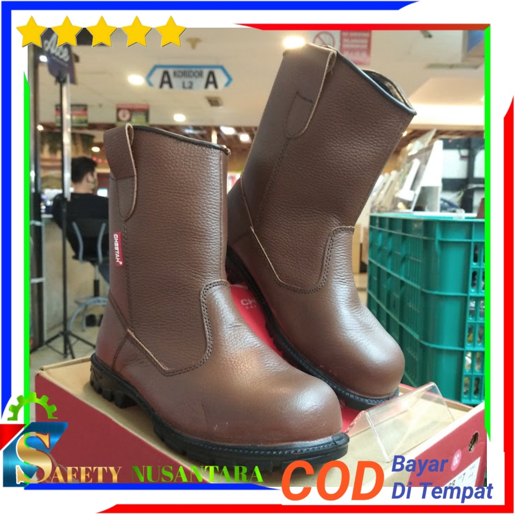 Sepatu Safety Cheetah 2288 C - Safety Shoes Cheetah 2288C Coklat