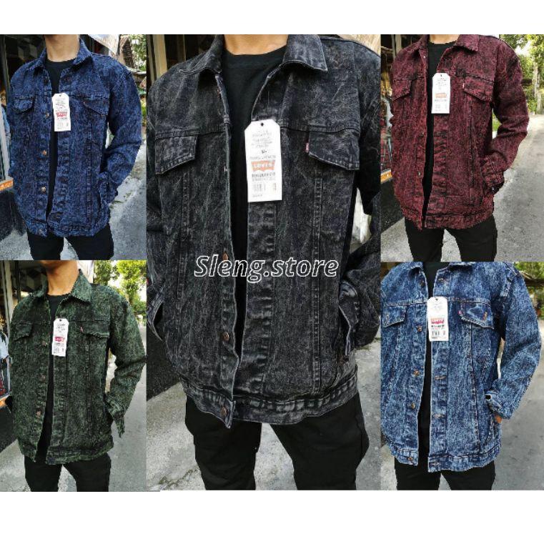 Paling Laris Jaket Jeans Pria Jaket Denim Pria Dan Wanita Bahan Jeans Denim Tebal Premium Quality Br