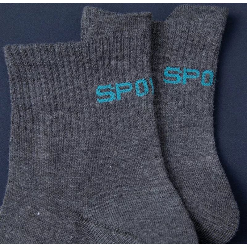 sport socks pendek 3/4 kuping kaos kaki olahraga pria wanita unisex