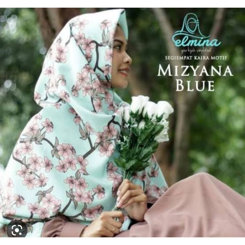 Khimar Hijab Jilbab Segi Empat Motif Series By Elmina