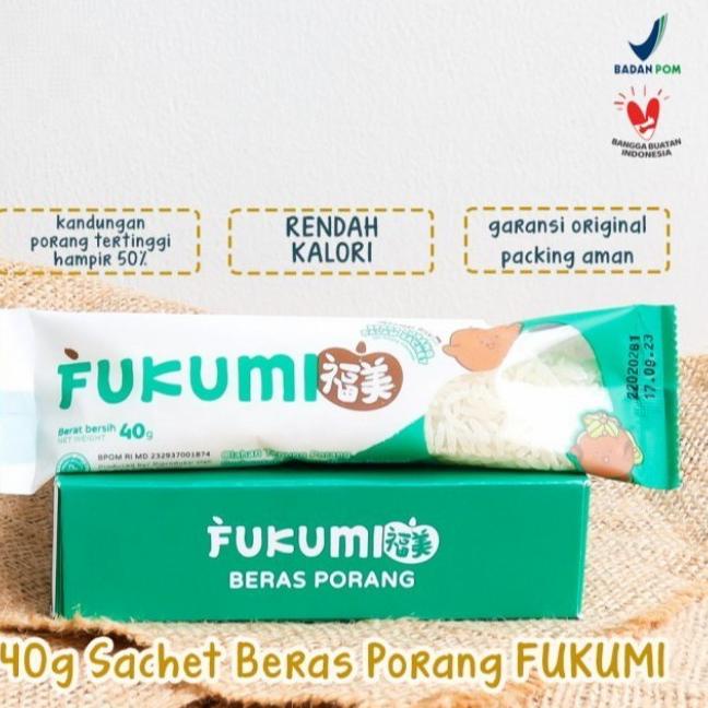 

COD✔️ Fukumi Beras Porang SACHET 40gr Instan Konjac Rice / SKINNY Instan Shirataki Rice