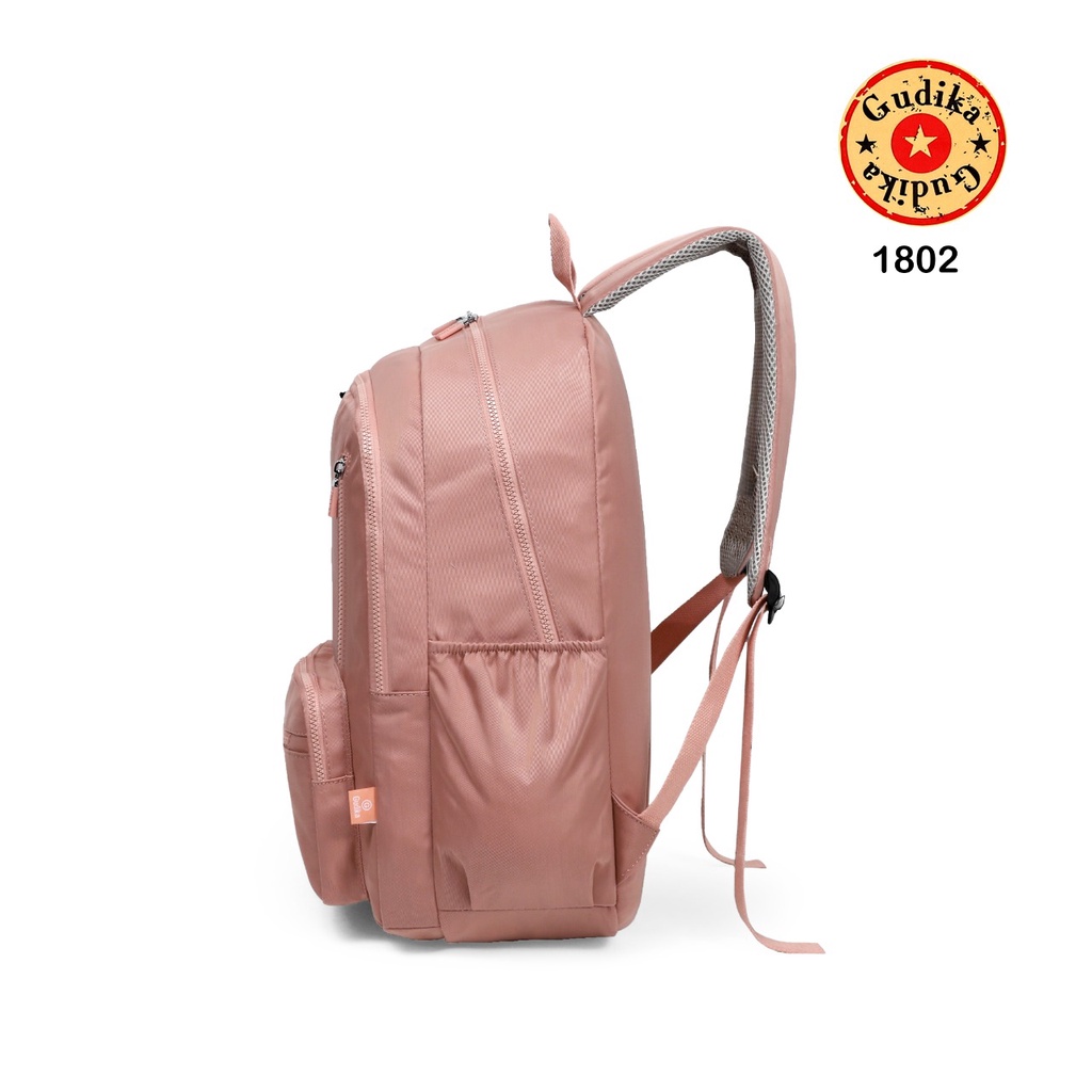 GUDIKA Maccaron 1802 Original - Backpack Pria / Backpack Wanita Laptop Bahan Waterproof Kekinian Import Korea - Tas Leptop Ransel Sekolah Kuliah Kerja Anti Air