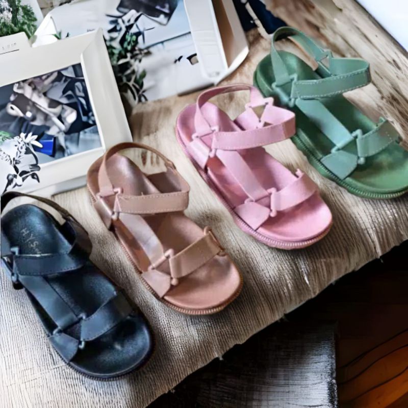 [SIAP DIKIRIM] Sandal Gunung Tali Wanita Jelly Import HYS
