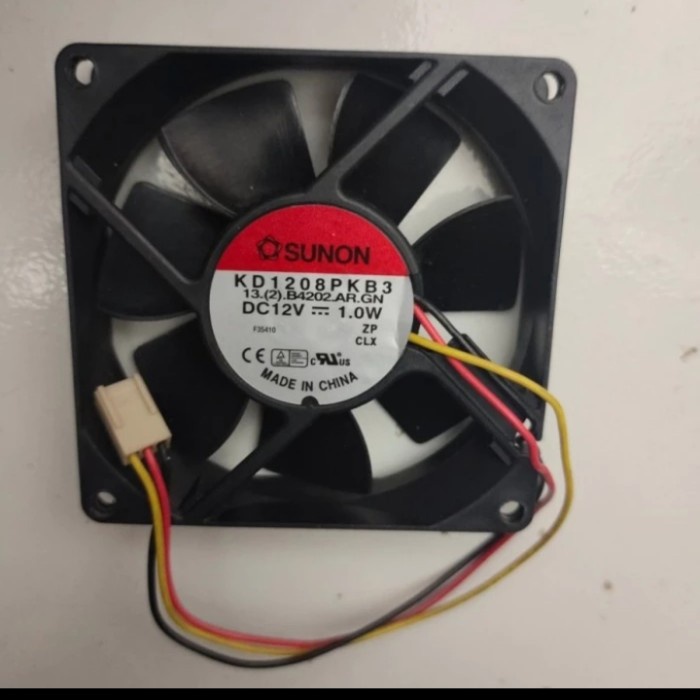 Kipas Fan Sunon KD1208PKB3 12V 1.0W 8cm 8 cm 3Pin