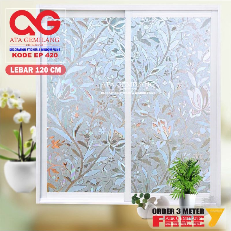 STIKER KACA RUMAH/STIKER KACA JENDELA RUMAH/STIKER KACA MOTIF/STIKER JENDELA RUMAH/STICKER KACA
