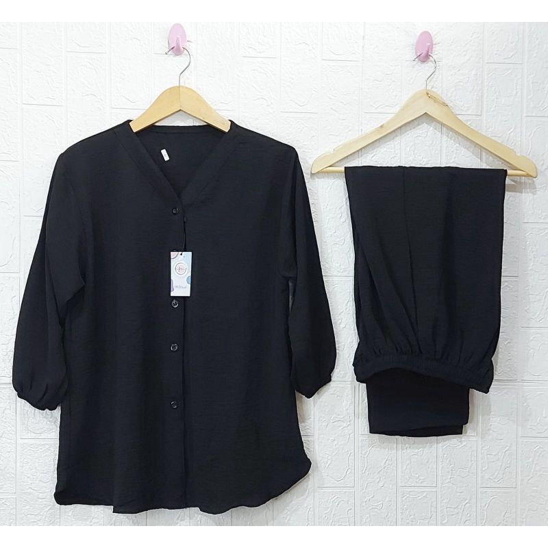 ONE SET RAYON CRINKLE AIRFLOW SETELAN // SETELAN RAYON CRINKLE AIRFLOW