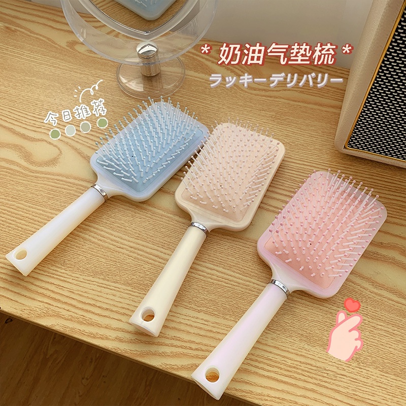 ⭐️𝐈𝐇𝐒 𝟗𝟗𝟓 𝐋𝐚𝐦𝐩𝐮𝐧𝐠⭐️Sisir Rambut Korea Wanita Anti Static Kusut Sisir Cushion Hair Brush Comb Sisir Bantalan Udara