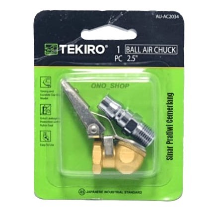 Terlaris Air Chuck Tekiro Model Jepit - Tire Chuck Isian - Isi Ban Jepit Kuning