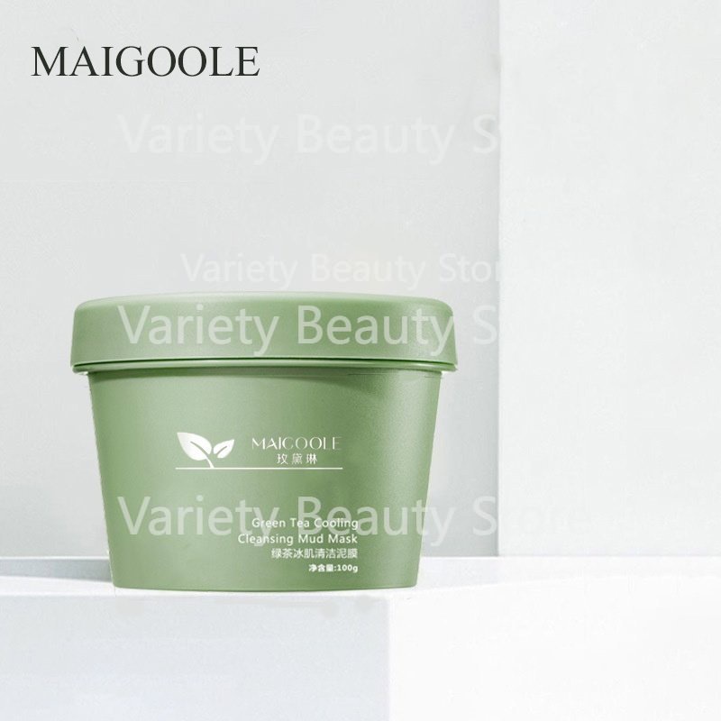 MAIGOOLE Green Tea Mask Clay Mask Masker Wajah 100G