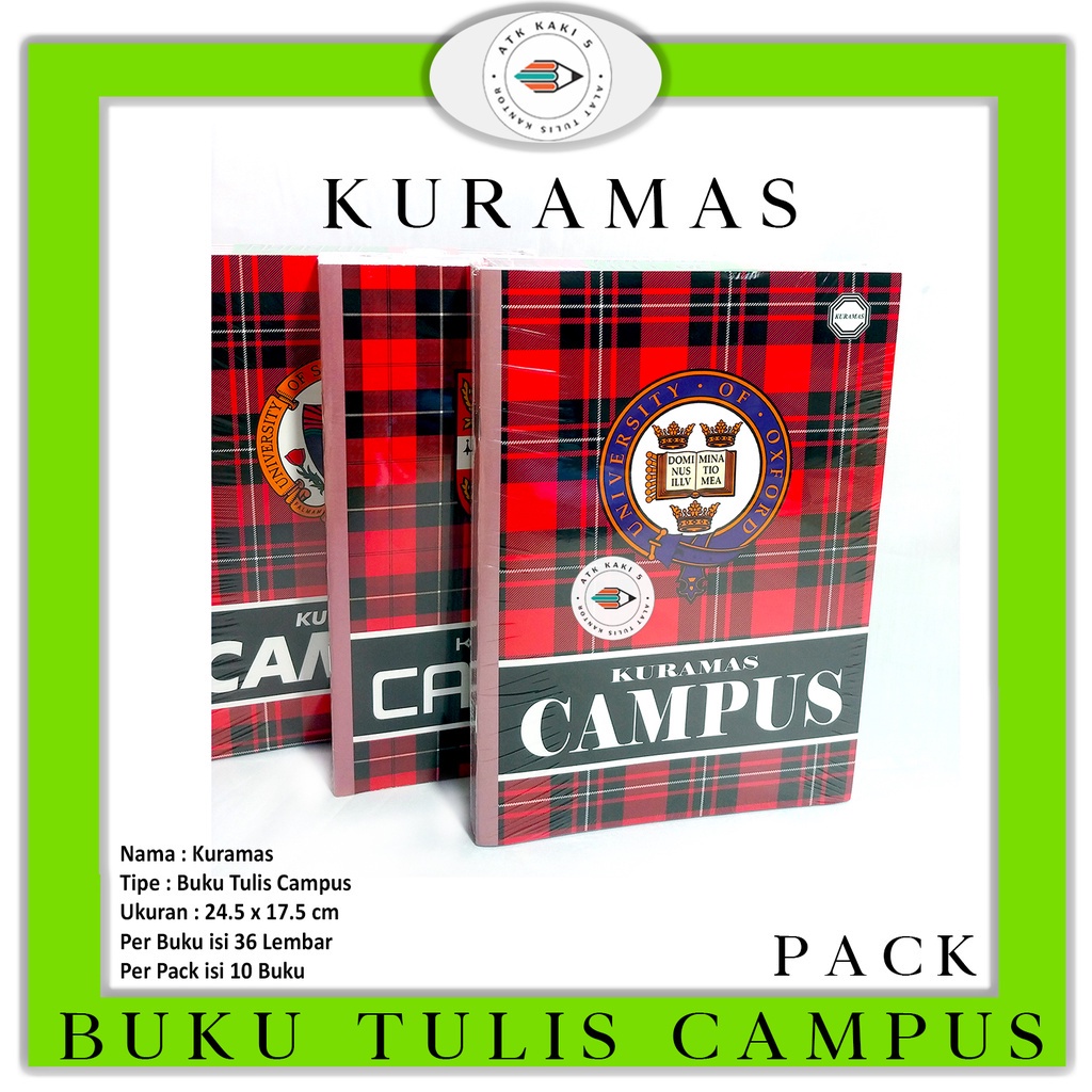 

Buku Tulis Campus Boxy 36 Lembar - Pack