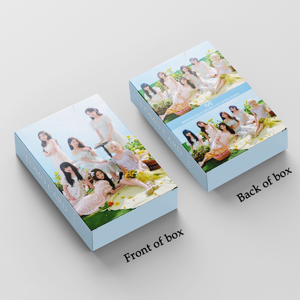 55pcs / box IVE Album GARDEN Photocards Rei Yujin Liz Wonyoung Gaeul Leeseo Lomo Cards Kpop Postcards