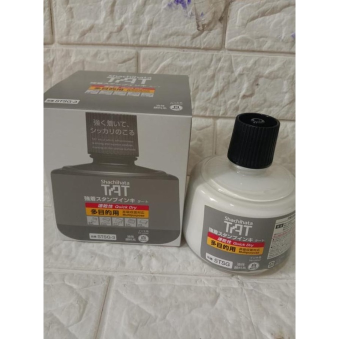 

tinta shachihata STSG-3 Putih untuk metal, plastic, kaca, kayu, kulit