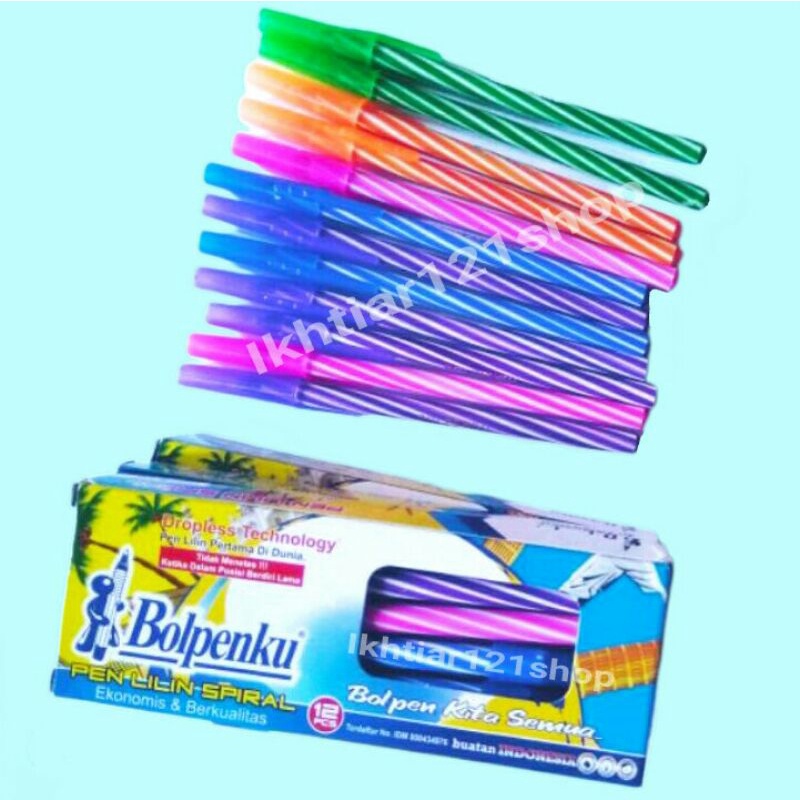 

Pulpen Bolpenku/Pen Model Lilin Spiral Eceran Satuan Berkualitas
