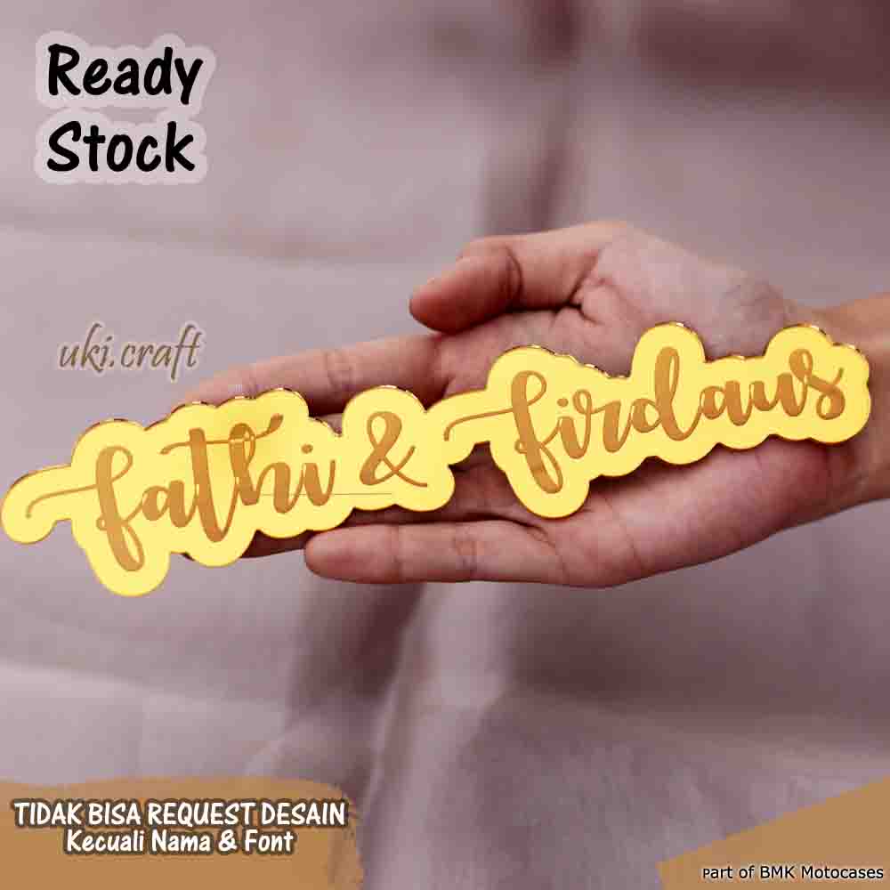 Cutting Grafir Nama Akrilik Custom Dekorasi Hiasan Mahar Laser Cutting Ukiran Akrilik Mirror Cutting