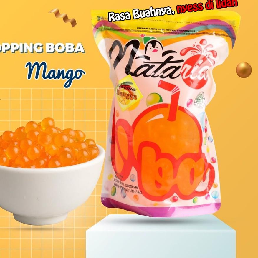 

✨BIG SALE✨ Popping Boba Mango 500gram - Poping Jelly Nataria Lokal halal - Bandar Powder buruan