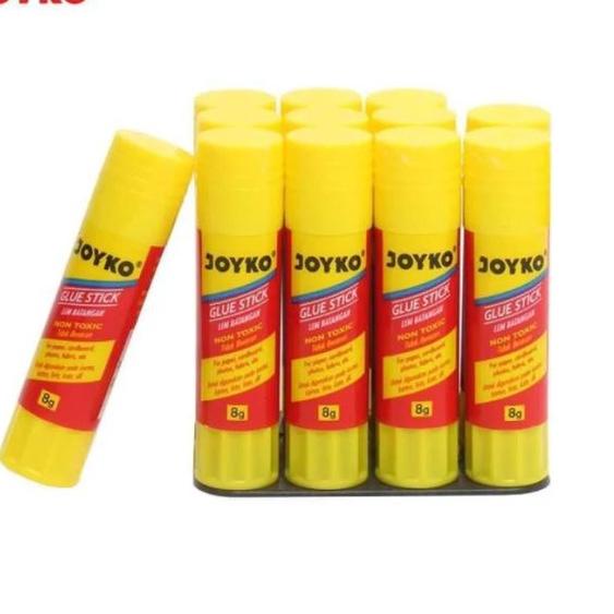 

Hadir Terjamin (12 pcs) LEM GLUE STICK JOYKO 8 GRAM /LEM STIK KERTAS 8 GR