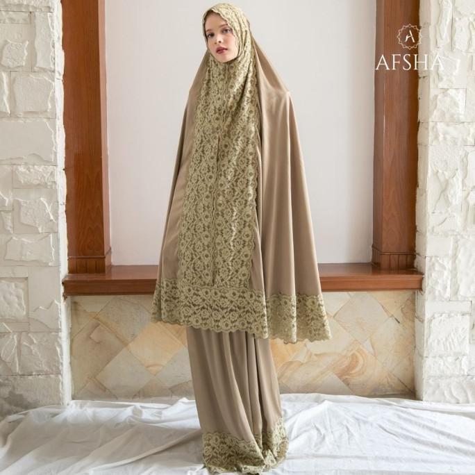 Mukena 2in1 Dewasa Premium AFSHA Silk Hampers With Box