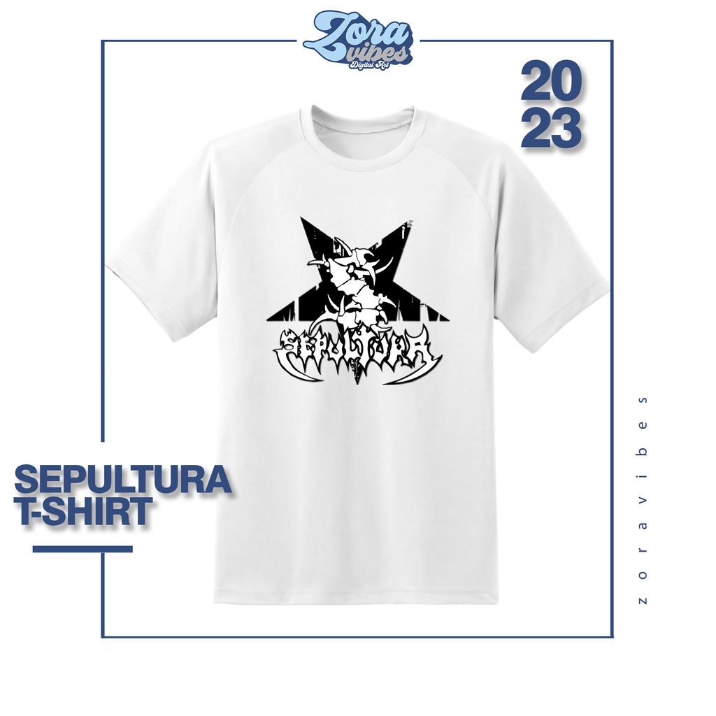 Kaos SEPULTURA Tshirt Baju Metal Band Rock Musik