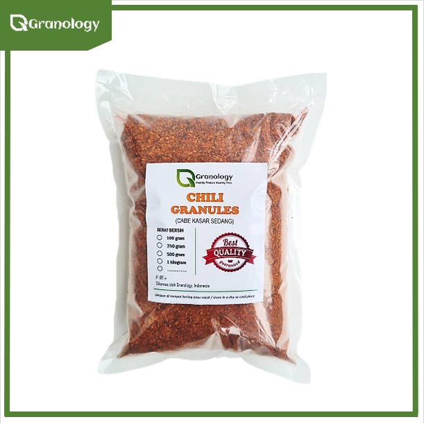 Cabe Kasar Sedang / Chili Granule (500 gram) by Granology