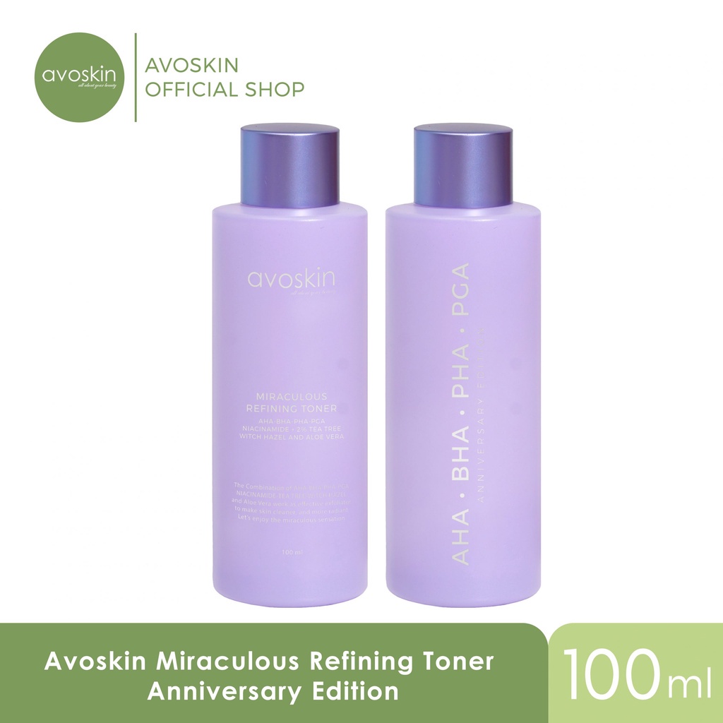 (BPOM) AVOSKIN Miraculous Refining Toner Lilac Edition 100ml