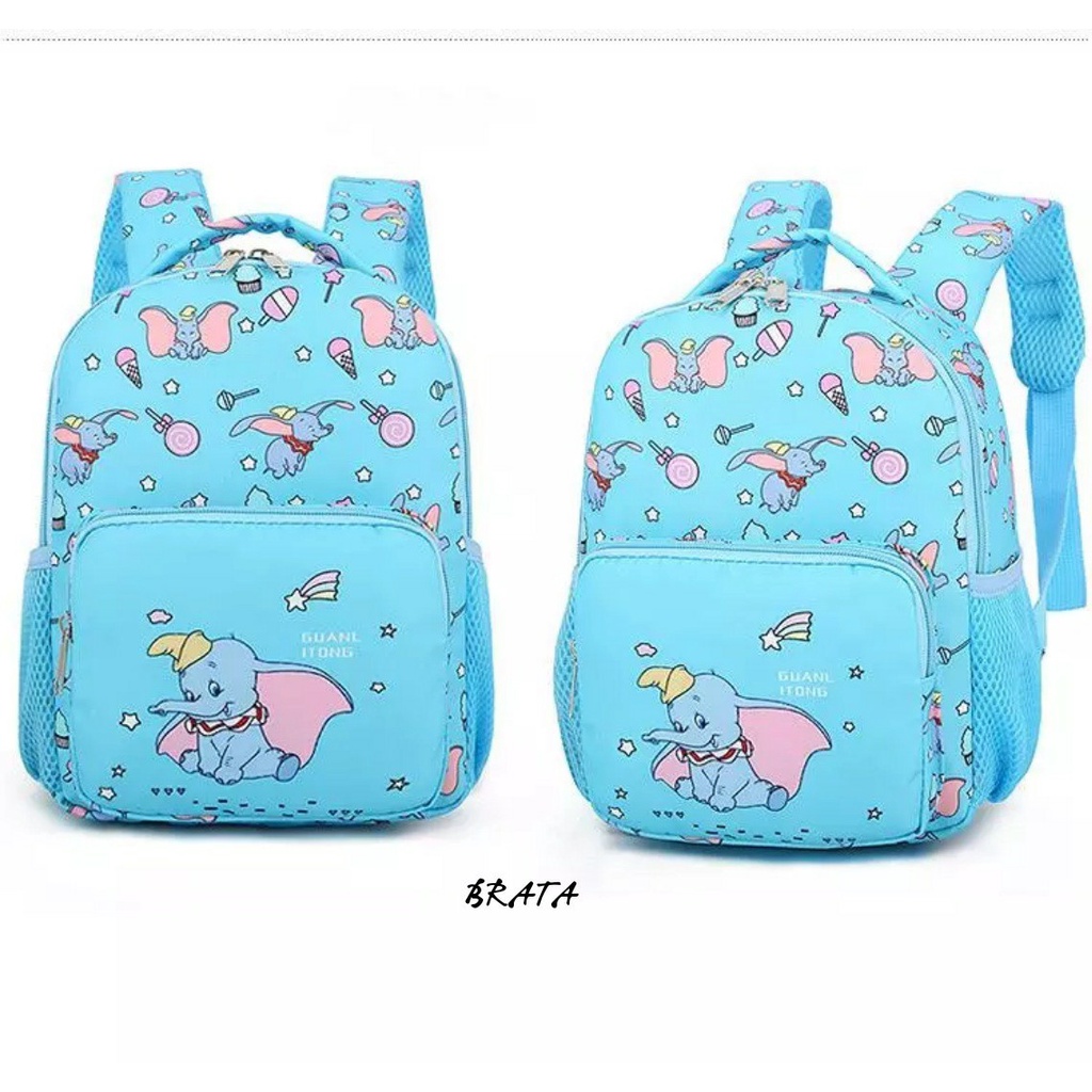 NIQABIS Tas Ransel Anak Laki Laki DUMBO Tas Sekolah PG PAUD TK SD