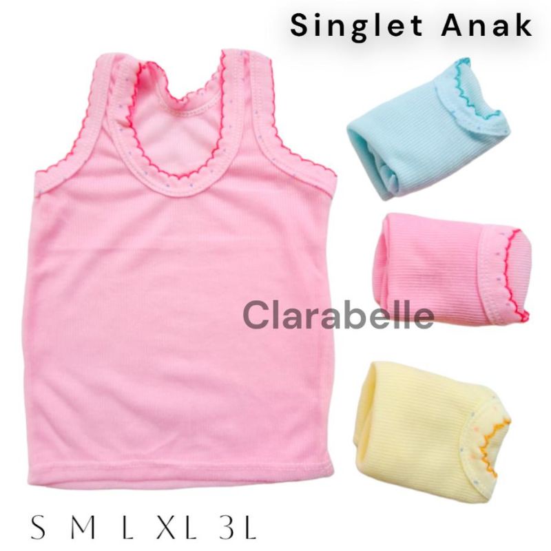 Kaos Singlet Anak Warna Kaos Dalam Anak (LUX)