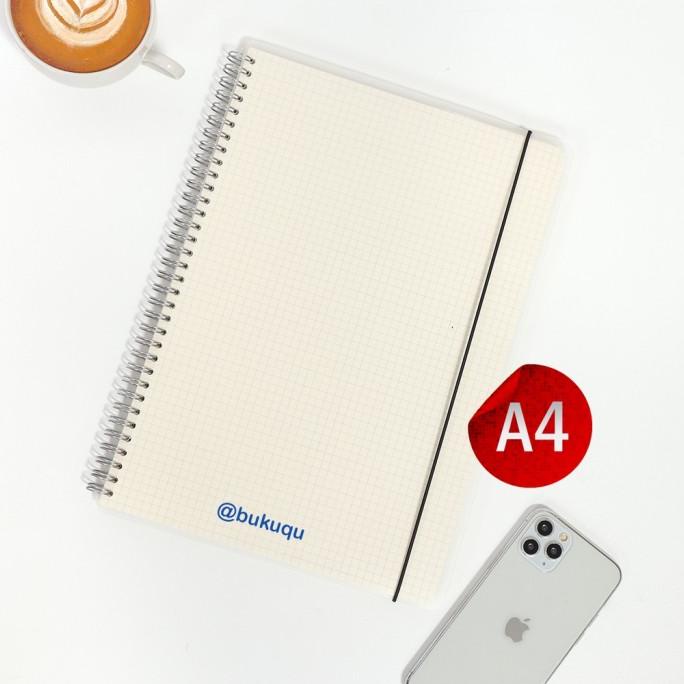 

Notebook Spiral Grid/DOT A4 by Bukuqu HRG DISKON