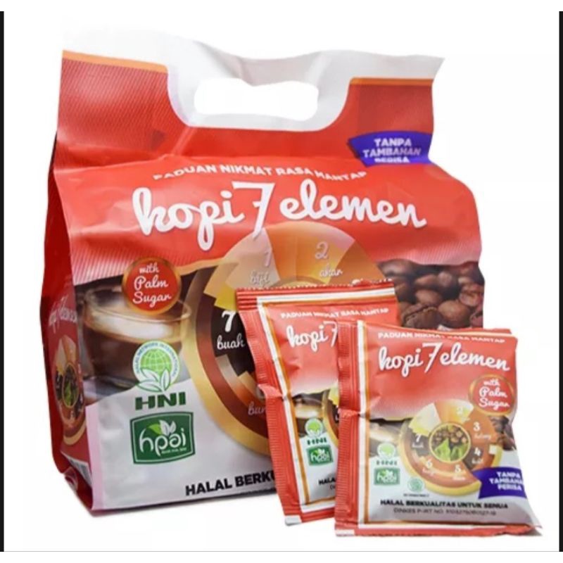 

kopi 7 elemen isi 10 sachet