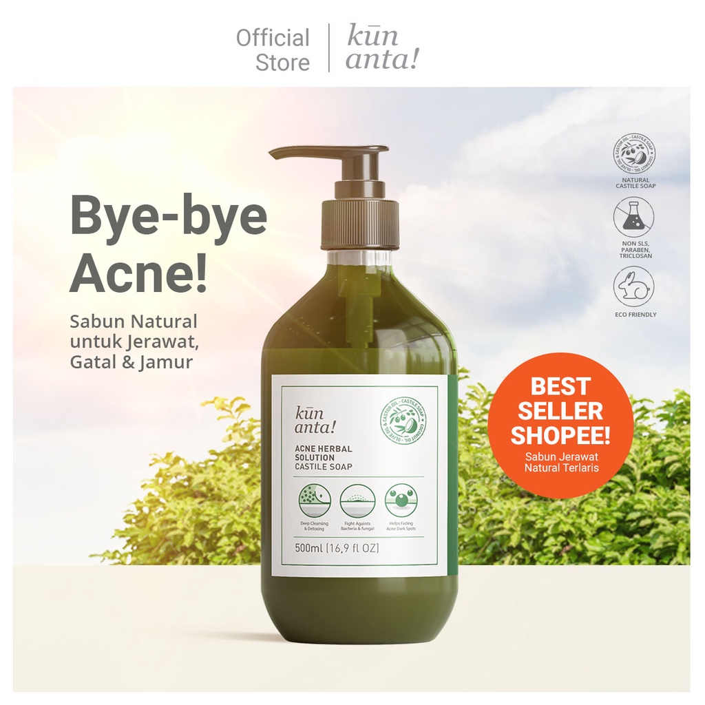 Jual Sabun NATURAL JERAWAT, GATAL & JAMUR Kun Anta! ACNE HERBAL