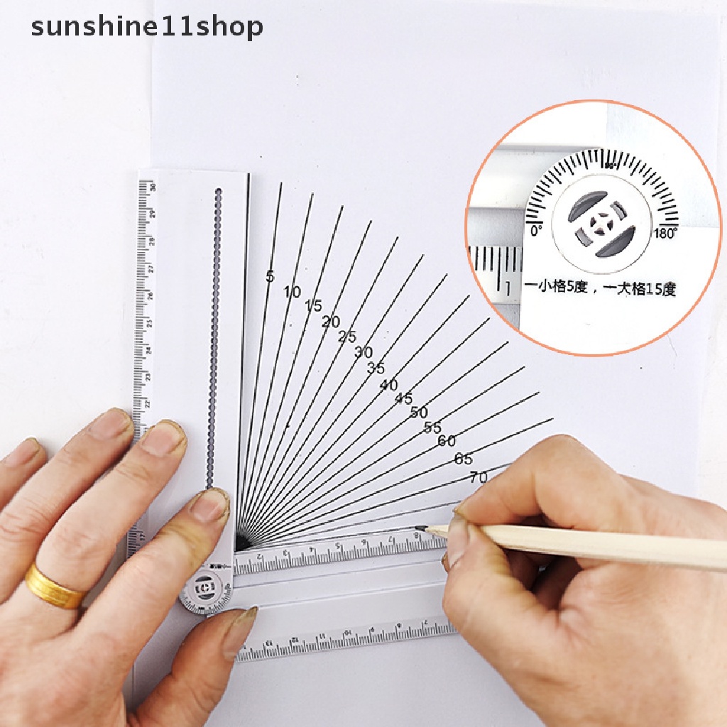 Sho Penggaris Gambar Geometris Lipat Kreatif Penggaris Persegi Panjang Busur Derajat Alat Tulis Siswa Alat Menggambar Matematika Perlengkapan Kantor Sekolah N