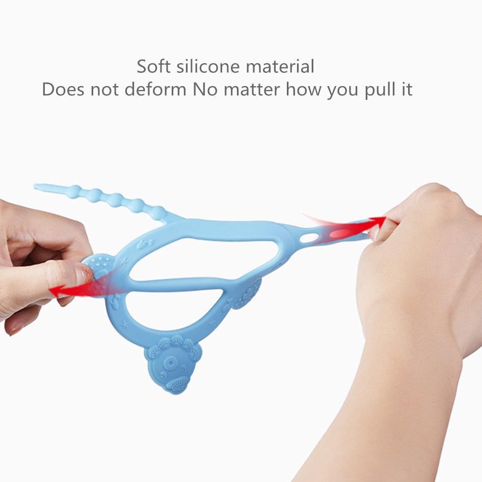 HZ Teether Bayi Gelang BPA Free / Mainan Gigitan Bayi Bahan Silikon Gelang Gigitan Bayi HZ