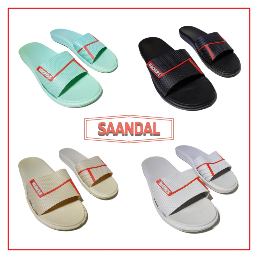 Sandal Selop Mackers Bahan Tebal Pria Wanita Anak Anti Licin